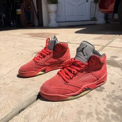 Jordan 5 Red Suede