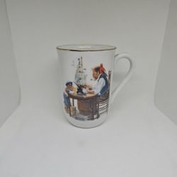 Norman Rockwell For a Good Boy Mug 1982