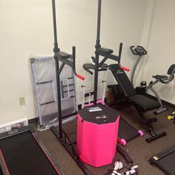 7 ft tall by 25 in wide power tool pull up bar station
