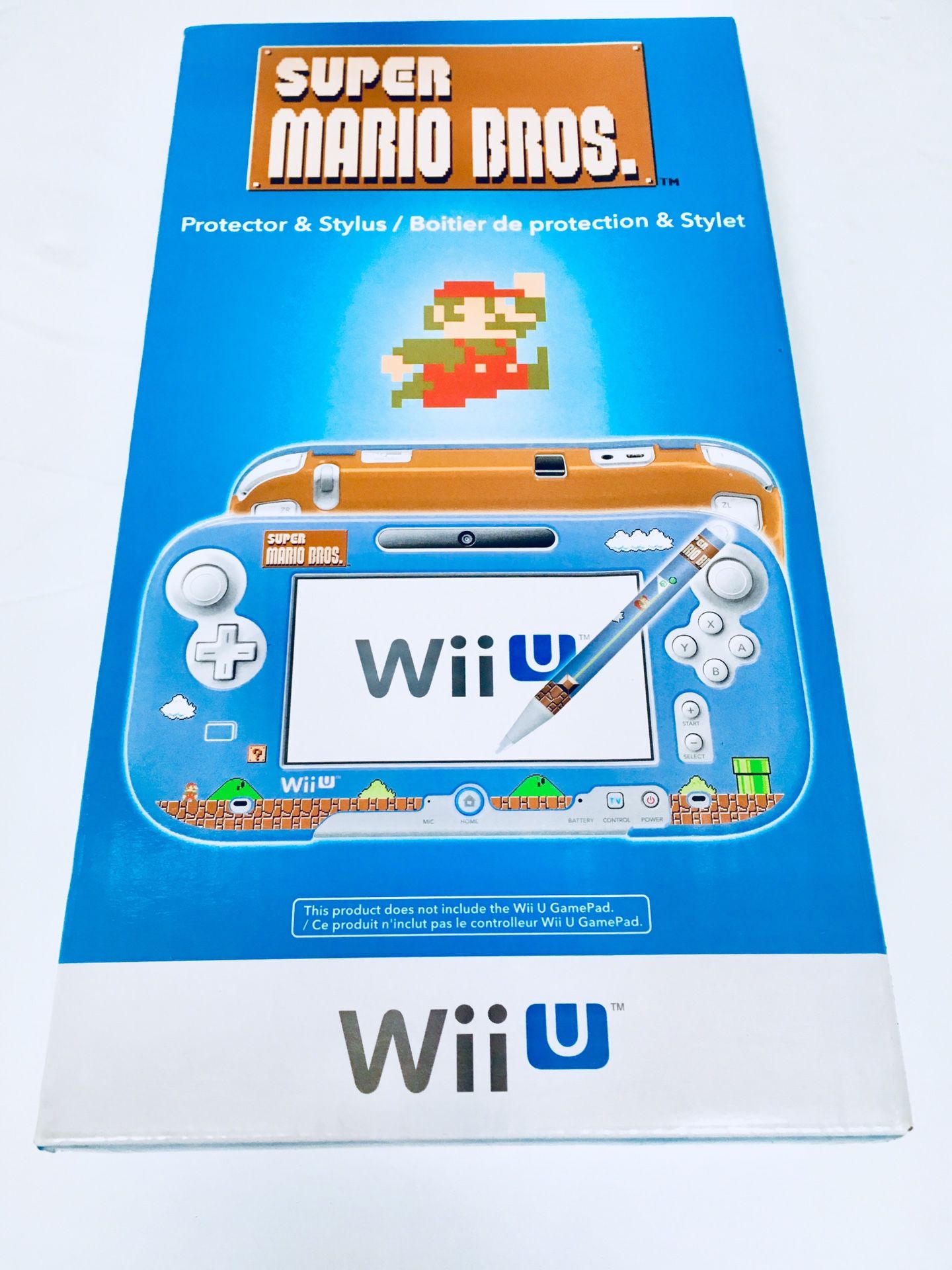 Nintendo Wii U Armor & Stylus Super Mario Theme NEW original HORI