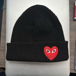 cdg logo beanie