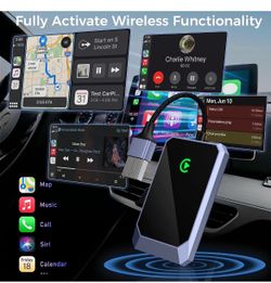 🌼 Wireless CarPlay Adapter for iPhone – Convert Wired to Wireless, Plug & Play