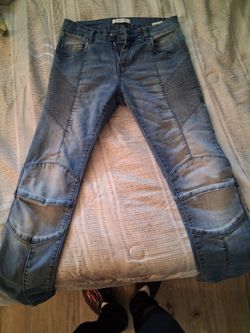 Authentic Pierre Balmain biker-style jean: 31/31