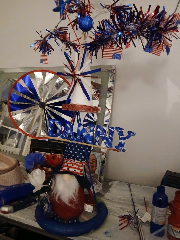 4th Of July Cemetary Decor