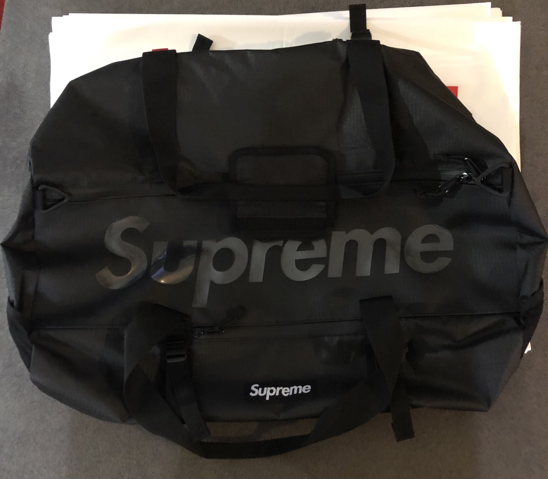 Supreme SS21 Black Duffle ! NWOT! Never Used !