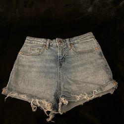 High Waisted Denim Shorts Size 0/R