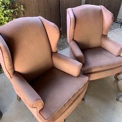 (2) Sturdy Comfortable Armchairs