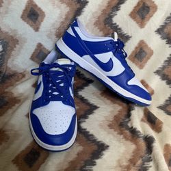 Nike Men’s CU1726-100 Dunk Low SP Retro Kentucky White and Royal Blue Size 12