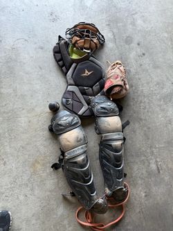 Baseball Softball catchers gear set with a glove