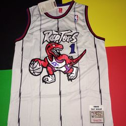 Toronto Raptors Tracy McGrady Mitchell & Ness Jersey XL White/Purple NWT