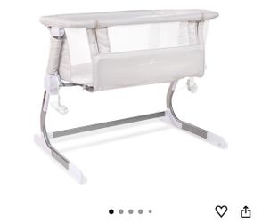 Baby Delight Beside Me Dreamer Bassinet | Bedside Sleeper | 6-Position Height Adjustment | Driftwood Grey