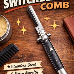 Vintage Style Switchblade Comb – Novelty Grooming Tool 🔥”