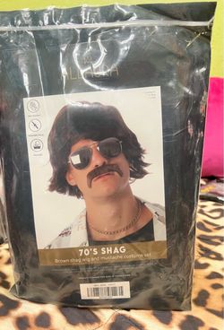 70’s brown Shag Wig