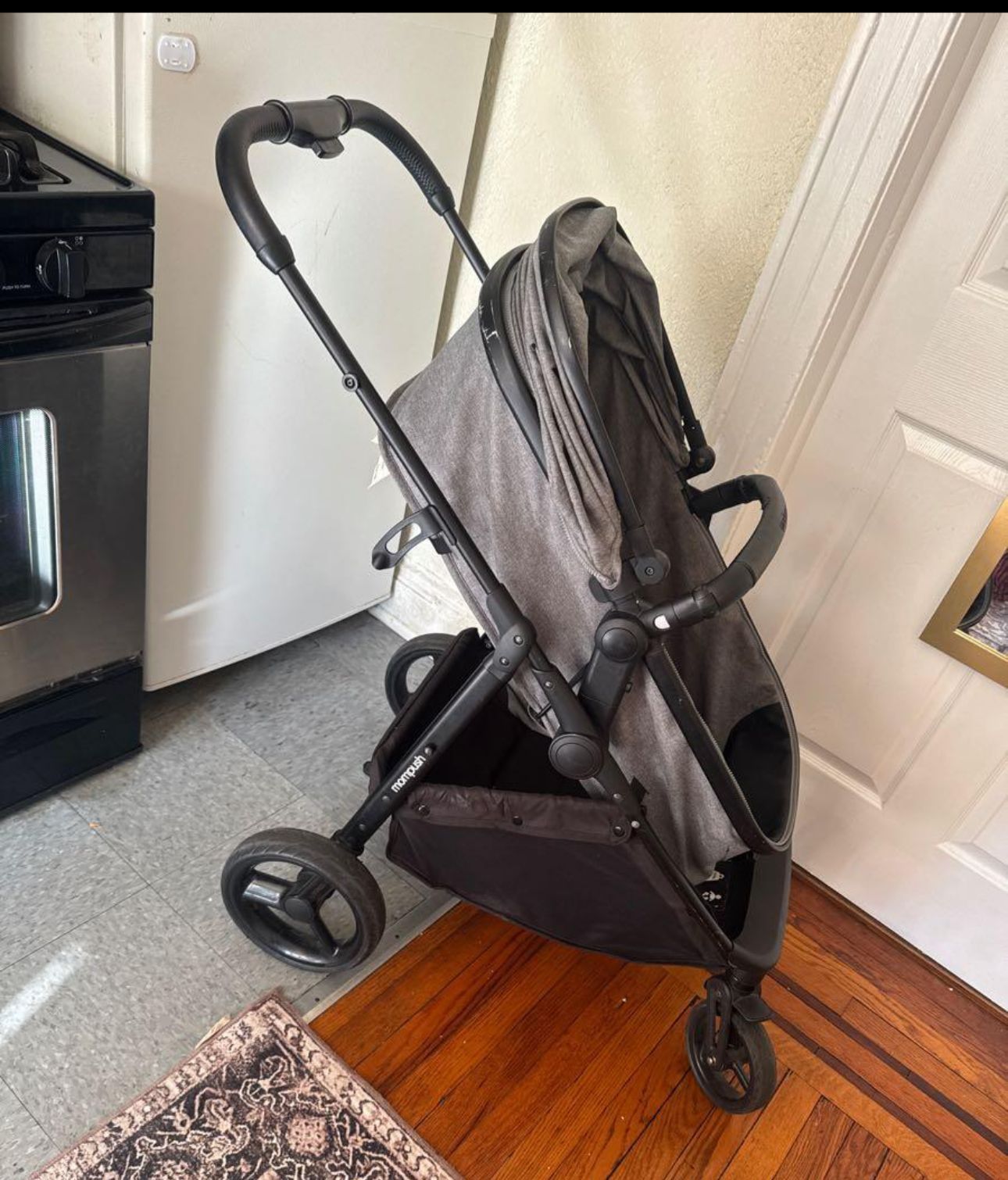 Mom Push Stroller Gry Color