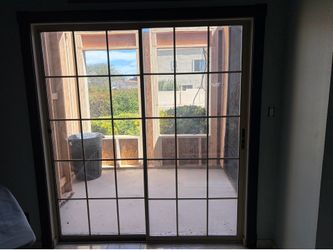 Sliding glass doors