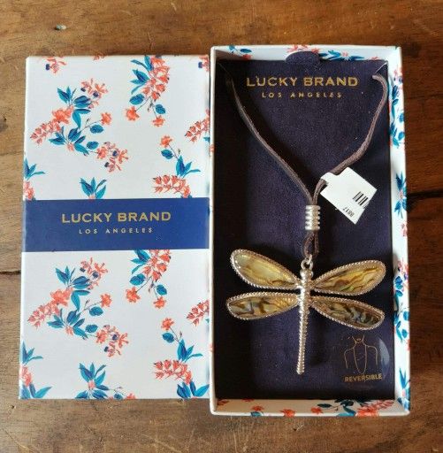 Lucky Brand Dragonfly Pendant Necklace