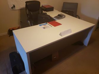 L shaped Haworth off desk 3 drawer