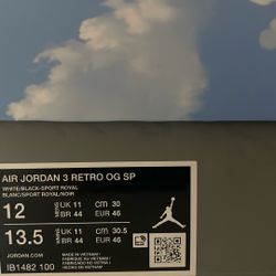 Jordan 3 Retro Seoul 2.0 New OG all Ds 240$