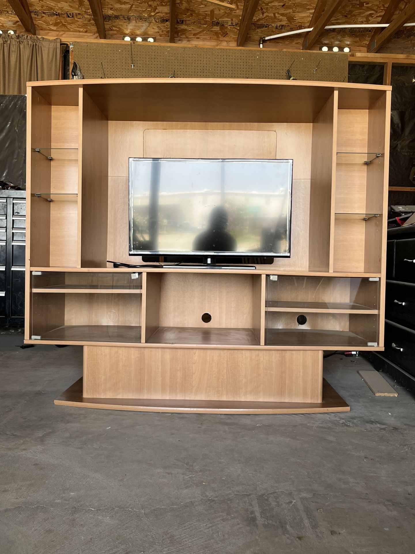 TV Stand w/ storage Shelves