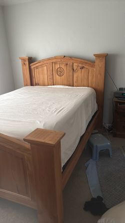 Queen Size Texas Bed Frame With Dresser. Does Not Include Mattress