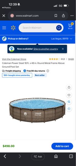 Coleman 18 ft. x 48 in. Round Metal Pool Set