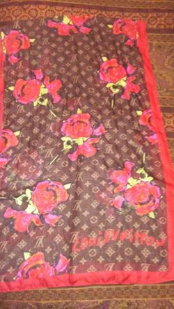 Louis Vuitton silk scarf LV
