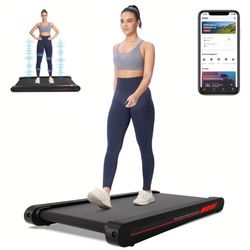 Walking Pad Treadmill With APP, 3 In 1 Under Desk Treadmills, 2.5HP Low Noise Walking Vibration Pad With Remote Control,Portable Treadmill For Home Of