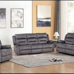 Reclining Sofa , Loveseat & Recliner Set On Clearance $1,099
