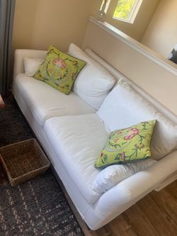 Two white couches