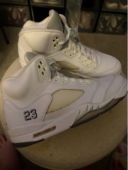 Jordan 5 Retro Metallic White (2015) Sz 12
