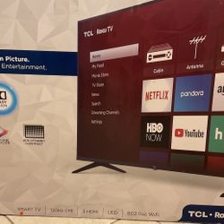 49 Inch Tcl Smart Tv With Roku Streaming Stick 4k Brand New