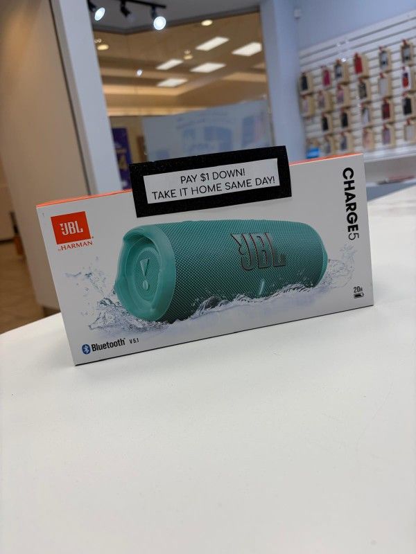JBL Charge 5 Speaker New - Pay $1 DOWN AVAILABLE - NO CREDIT NEEDED