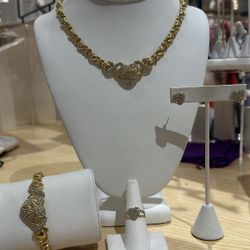 Triple gold Plated I Love You set