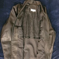 Calvin Klein Leather Jacket 2xl