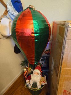 Santa balloon christmas decoration