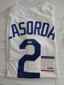 Tom Lasorda Signed Dodgers Jersey PSA/DNA COA