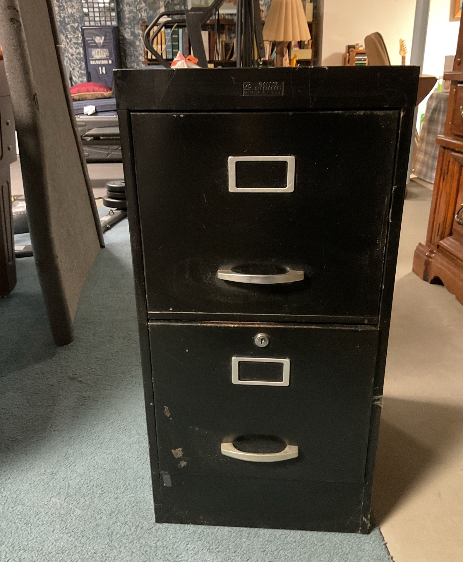 Two Drawer Metal File Cabinet