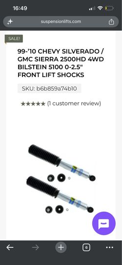 Blasting shocks Chevy 2500hd 99-‘10