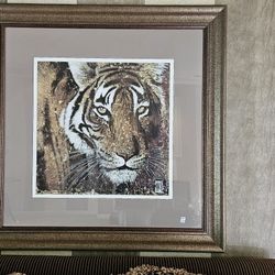 Tiger Print In Frame