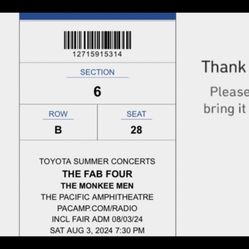 Pacific Amphitheater Costa Mesa- Fab Four