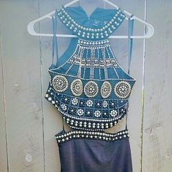 Small Windsor Prom Party Wedding Cocktail Black Dress