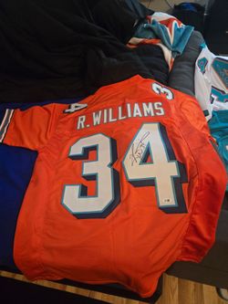 Ricky Williams #34 Signed Football Jersey