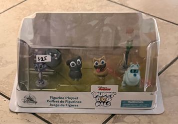 Disney Junior Puppy Dog Pals 6 Figurines  Playset Disney Store New