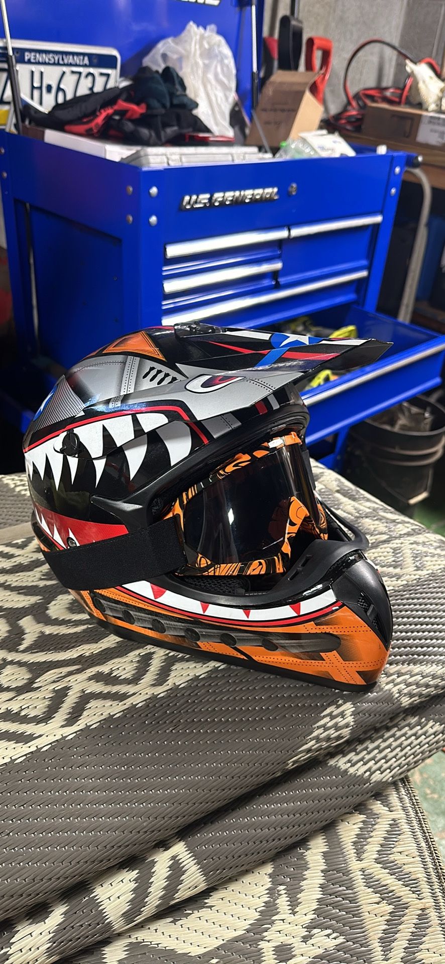 Large Dirtbike Helmet