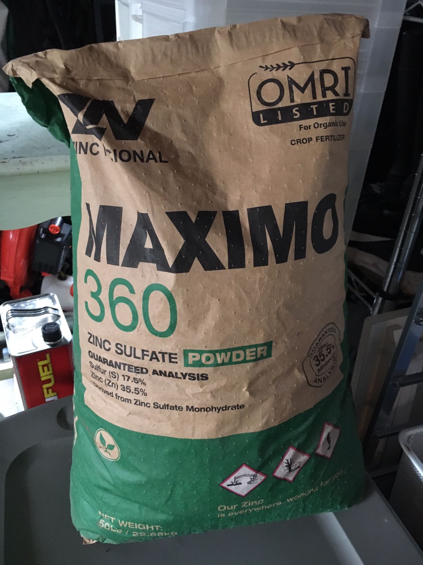 Maximo 360 Zinc Sulfate, 50lbs
