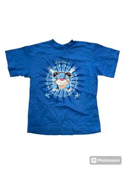 VINTAGE 2000 Nintendo Pokemon BLASTOISE Short Sleeve Blue T-Shirt Youth Medium