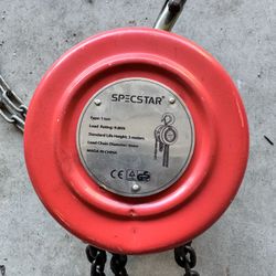 Specstar 1 Ton Capacity Chain Lift 