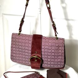 COACH💥RARE-LIMITED EDITION-VINTAGE💥HOBO BAG & WRISTLET