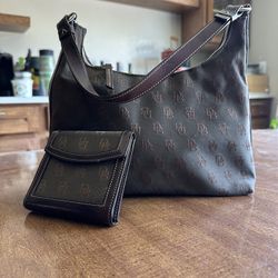 Dooney And Burke Purse With Matching Wallet