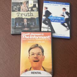 DVD Movie Bundle: Truth, Catch Me If You Can, The Informant!